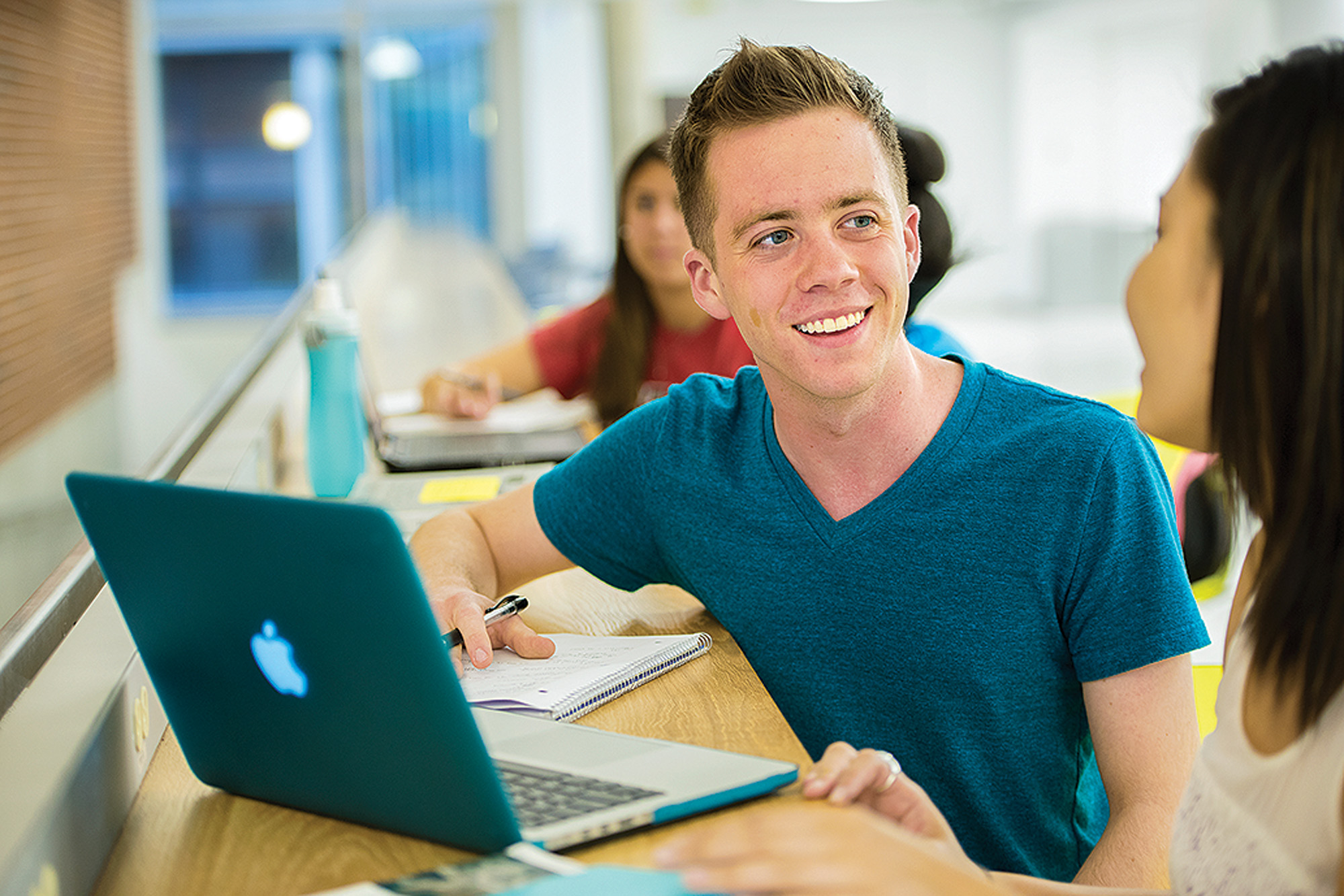 student with laptop